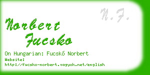 norbert fucsko business card